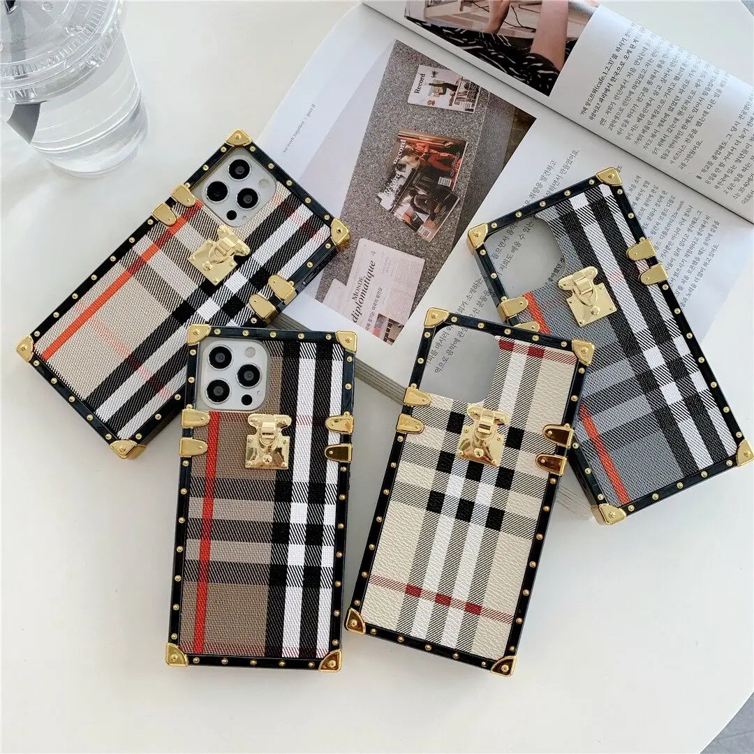 

square luxury phone case for iphone13 12 11 promax designer leather phone cover for apple xr xs max 7 8plus fashion phone bag