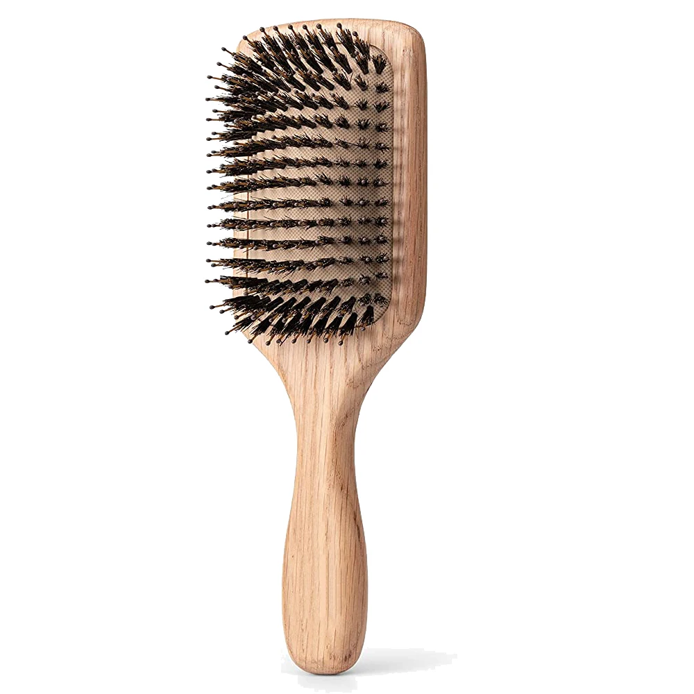 

Wholesale Natural Eco-freindly Large Bamboo Paddle Detangling Cushion Massage Hair Brush