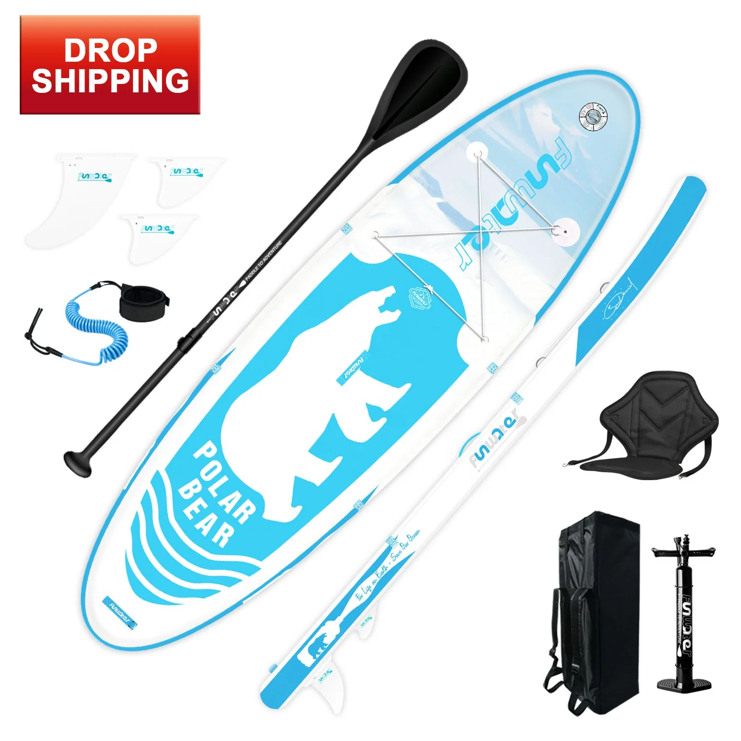 

FUNWATER Dropshipping sup sup paddle surfboard paddleboard board inflatable paddle surfing board