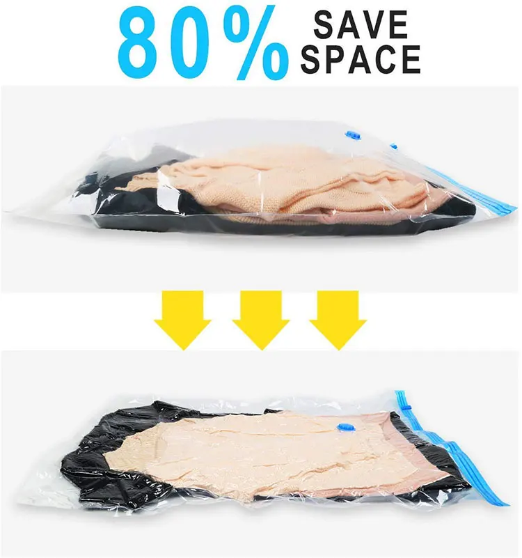 Cheap Price Plastic Vacuum Compressed Space Saver Seal Clothing Bag