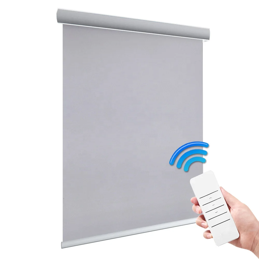 

Smart Home Diy Tubular Motor Battery Powered Operated Motorized Remote Control Window Roller Blinds Wifi, Customized