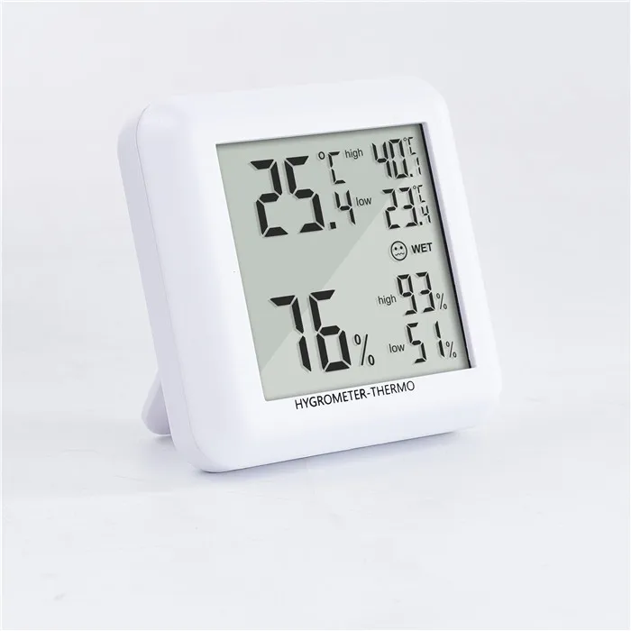 

Temperature Humidity meter LCD Household Max min digital thermometer room hygrometer instant read indoor climate control