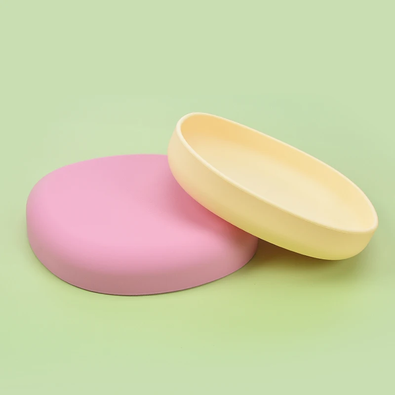 

Hot Sale Colorful Food Grade 100% Bpa Free Silicone Feeding Baby Irregular Plate For Toddlers Factory Outlet, 25 colors