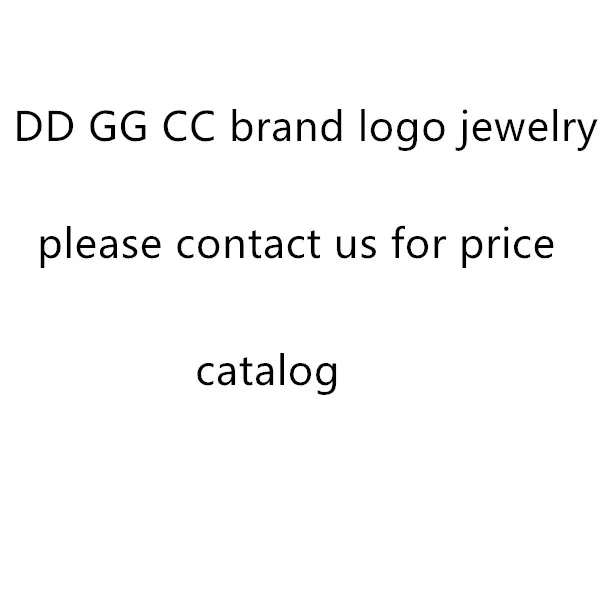 

Designer Inspired Brand Logo Gg Dd Jewelry, Gold