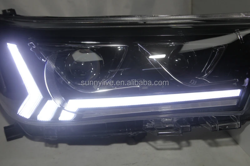 New Arrival led front light  for TOYOTA for HILUX VIGO Hilux Revo Headlights  Black Housing YZ