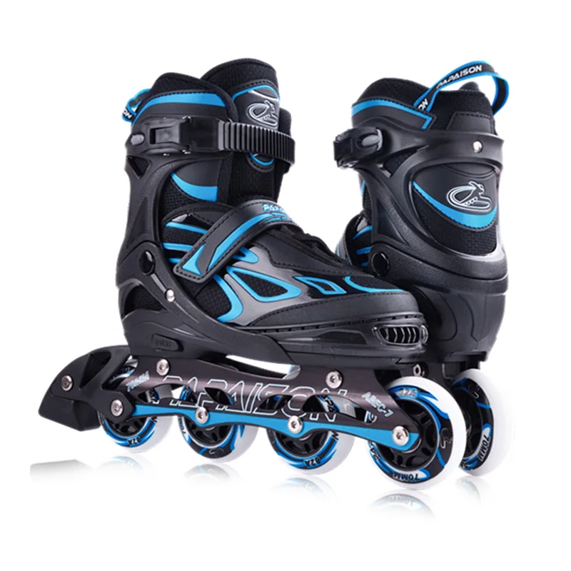 

Beginner roller blade light up adjustable inline skates Roller Skates for Kids Boys and Ladies, Blue, red, grey, green