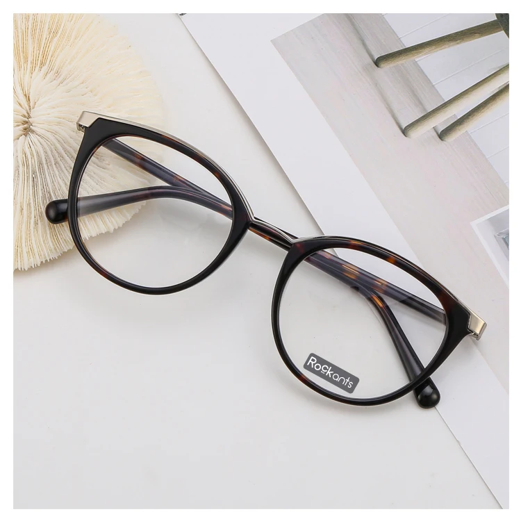 

New design round acetate glasses handmade optical eyeglasses frames, 3 colors