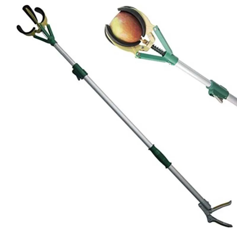 Hantechn Long Handle Manual Nut Fruit Picker Tool With Telescoping
