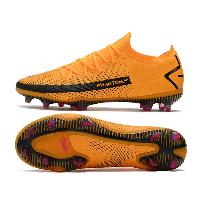 

2021 new super run series bottom top knitted waterproof phantom GT men's football shoes