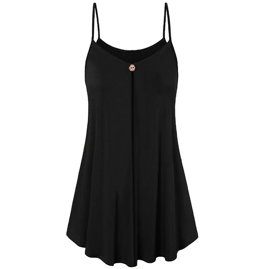 

New Arrive Ladies Sexy Strap Half Button Top