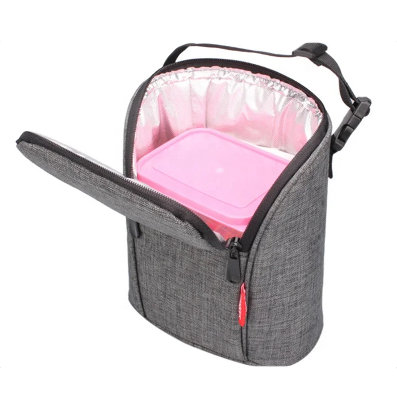 

2 Bottles Tote Breastmilk Cooler Bag Keep Baby Bottle Warm or Cool