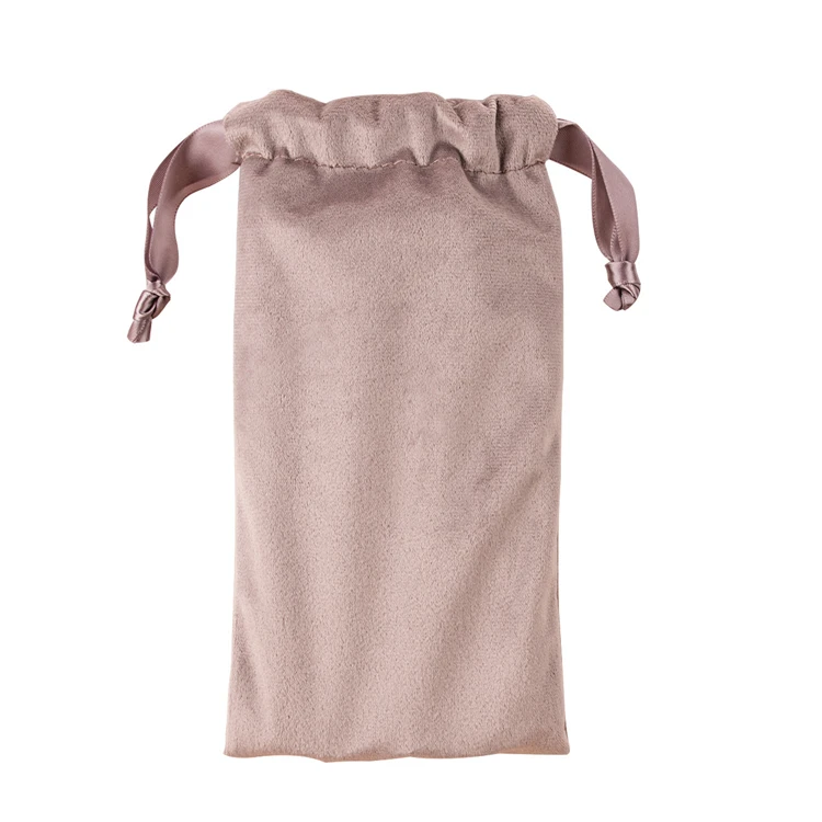 

No Logo Brushes Makeup Bag Case Velvet Cosmetic Makeup Drawstring Bag For Make Up Brushes, 2 colors available