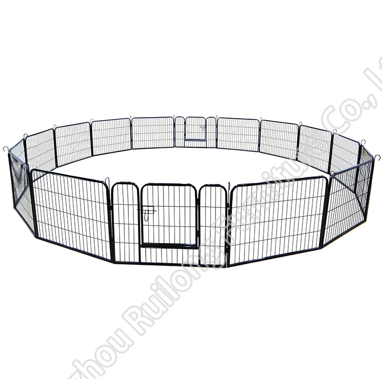 

Heavy Duty Folding Cheap Luxury Large 16 Panels Retractable Metal Pet Playpen Dog Exercise Fence, Animal Pet Playpen Kennel