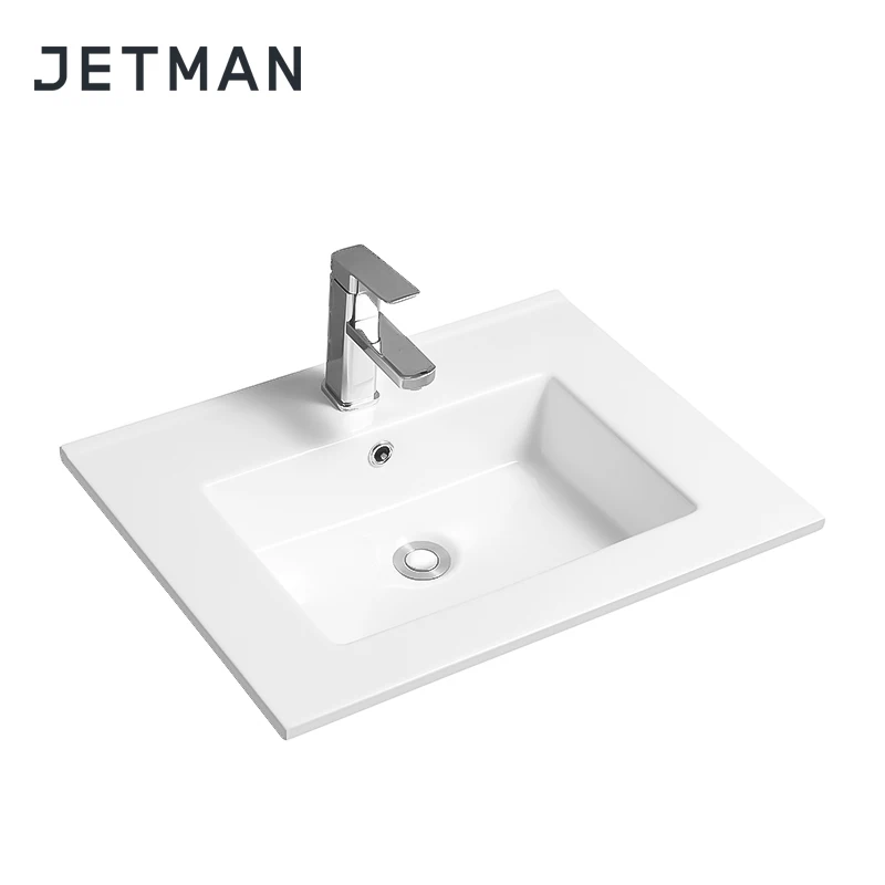 
JM4012-81 810*460*160 hot sale rectangular thin edge cabinet bathroom wash basin sink 