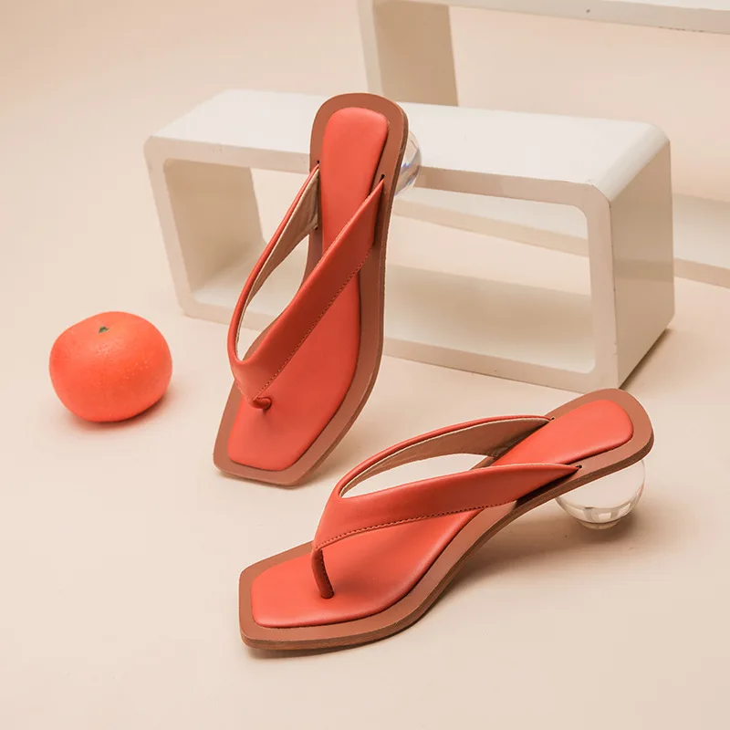

Wholesale Fashionable Colorful Round Heel Women Flip Flop Sandals, Customized color