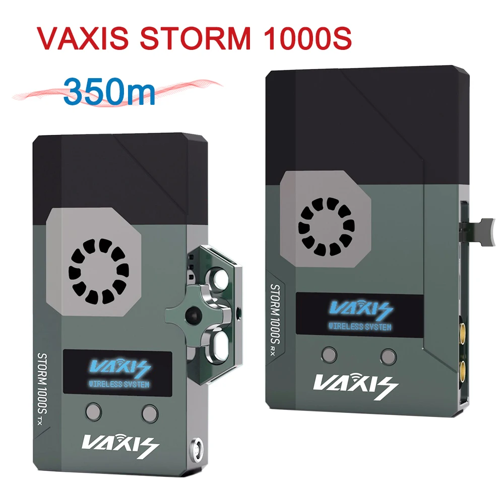 

VAXIS STORM 1000S W Wireless Video Transmission System 3G-SDI Broadcast HD VIDEO Transmitter & Receiver for RED ARRI Camera