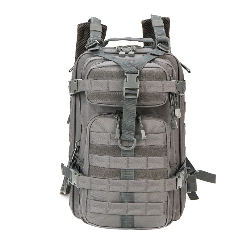 

bag military Backpackcamouflage Bag Tactical Backpack Mountaineering Bag 600d Cross Country Backpack Factory Direct Sales, Gray/bag military