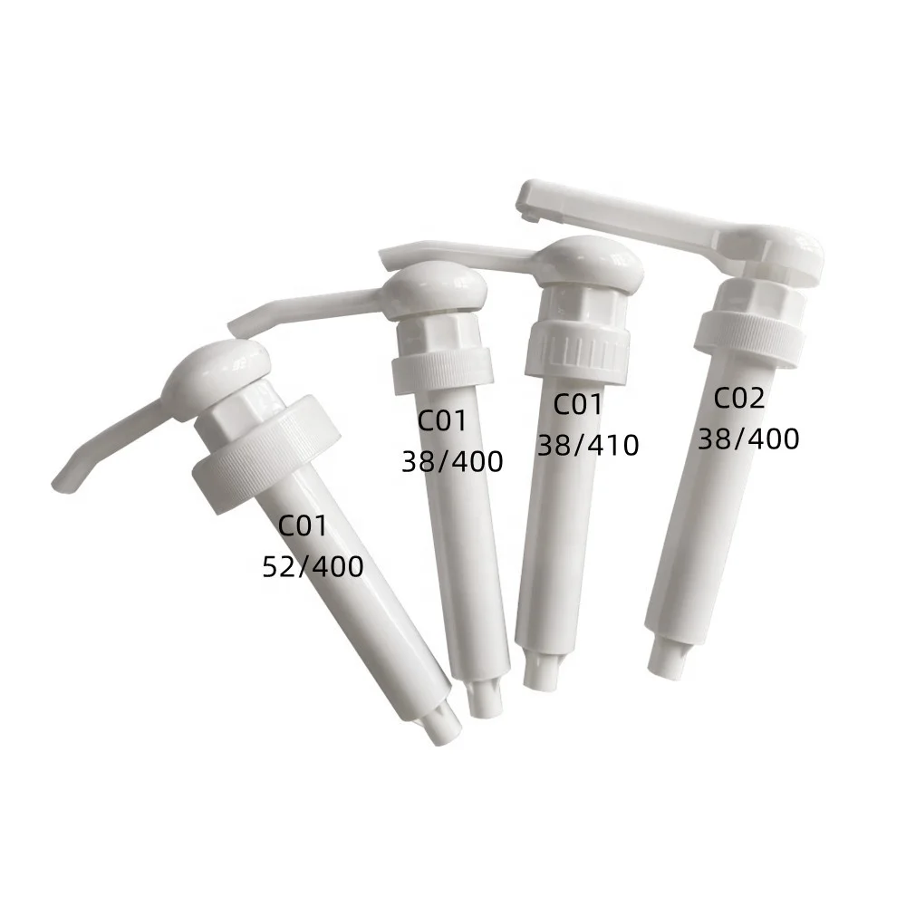 

Long Nozzle Food Grade White 28mm 38mm 52mm Ketchup Liquid Honey Juice Sauce Dispenser Syrup Pump