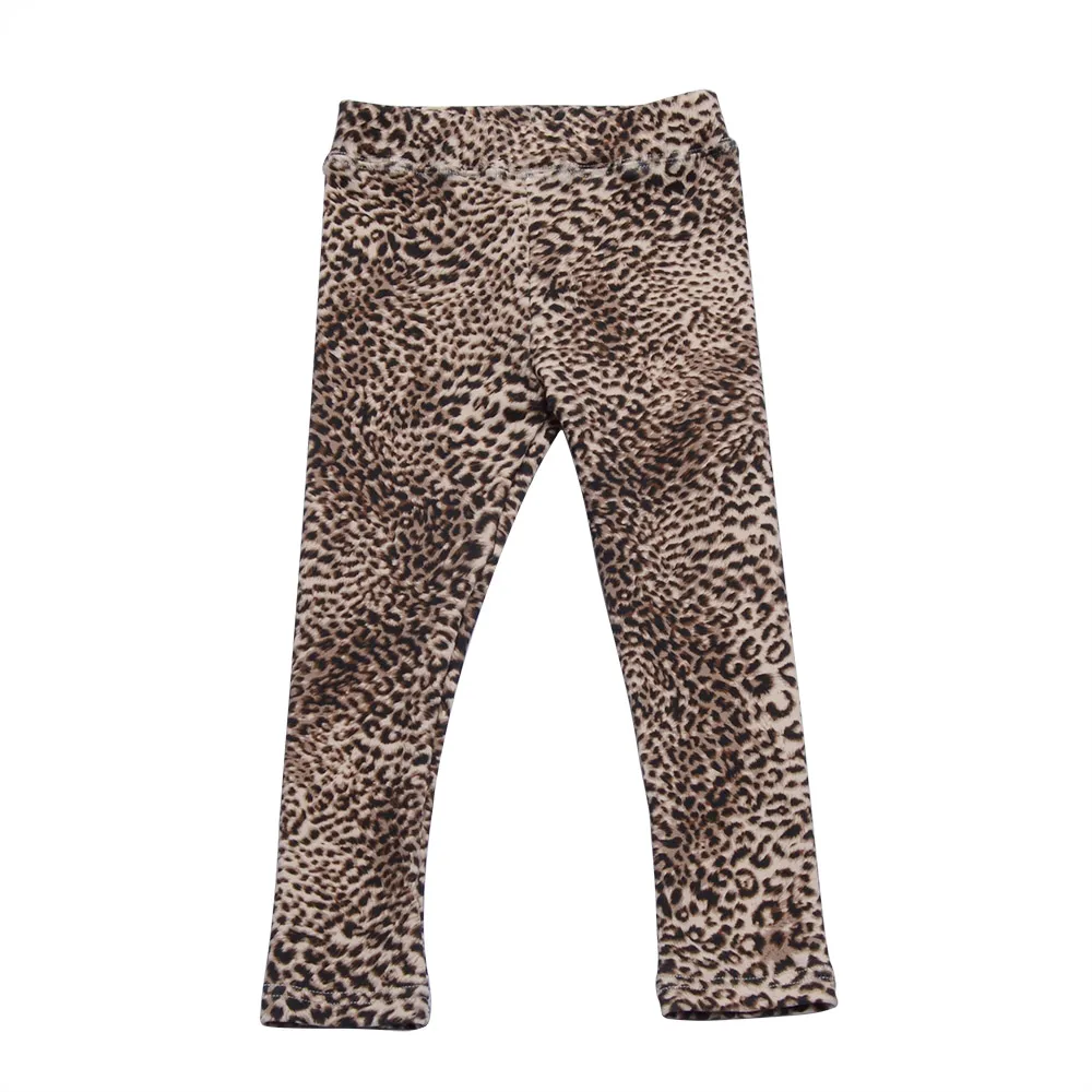 

New Arrival Baby Girls Thick Leopard Pants Spring Fall Kids Leggings Clothes For 1-12 Years Children, Customized color