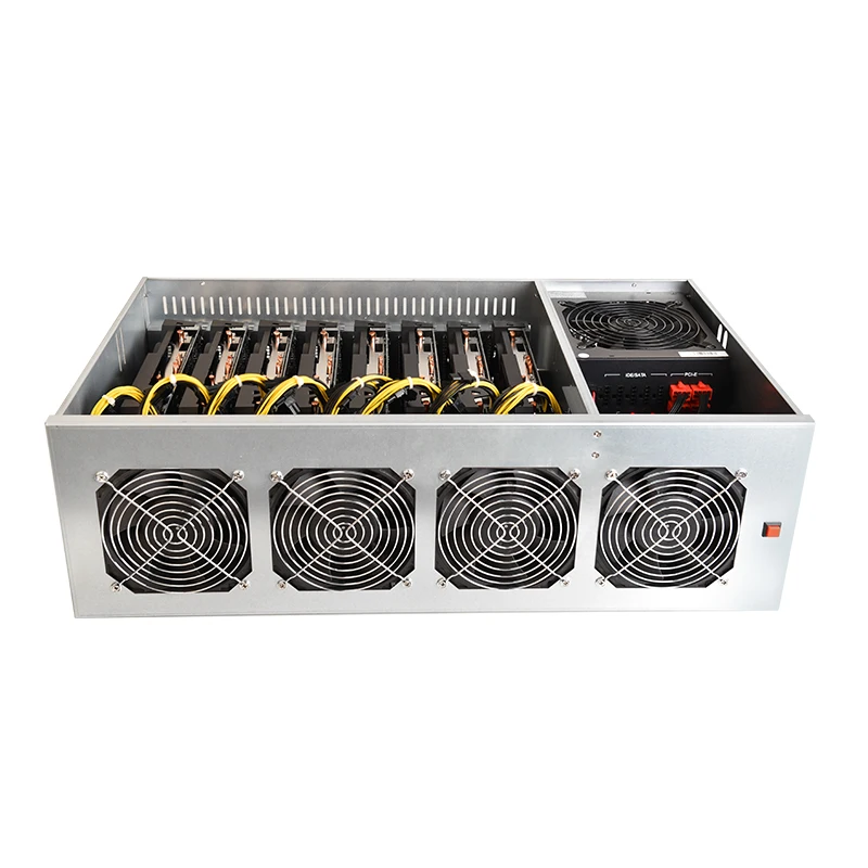 

Eth miner barebone system crypto mining 8GPU eth mining machine ethereum mining rig