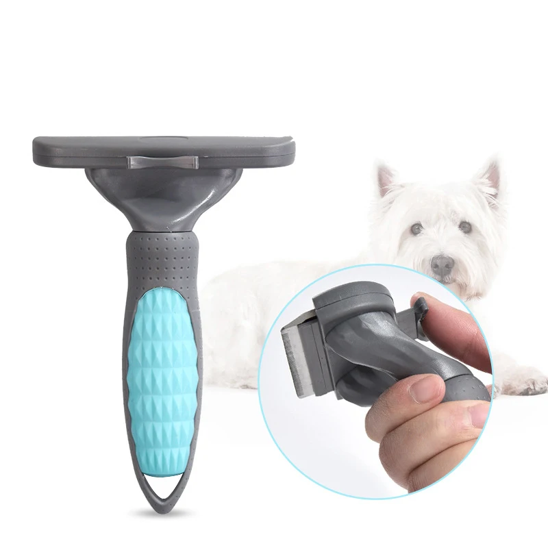 

Pet Dog Cat Hair Removal Brush Trimmer Comb Shedding Rake Fur Hair Removal Shedding Cleaning Brush