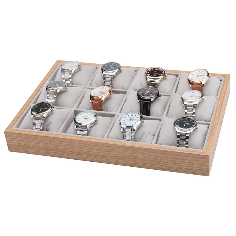 

Jewelry And Watch Display Trays For Bangle Bracelet Showcase Solid Wood Watch Case