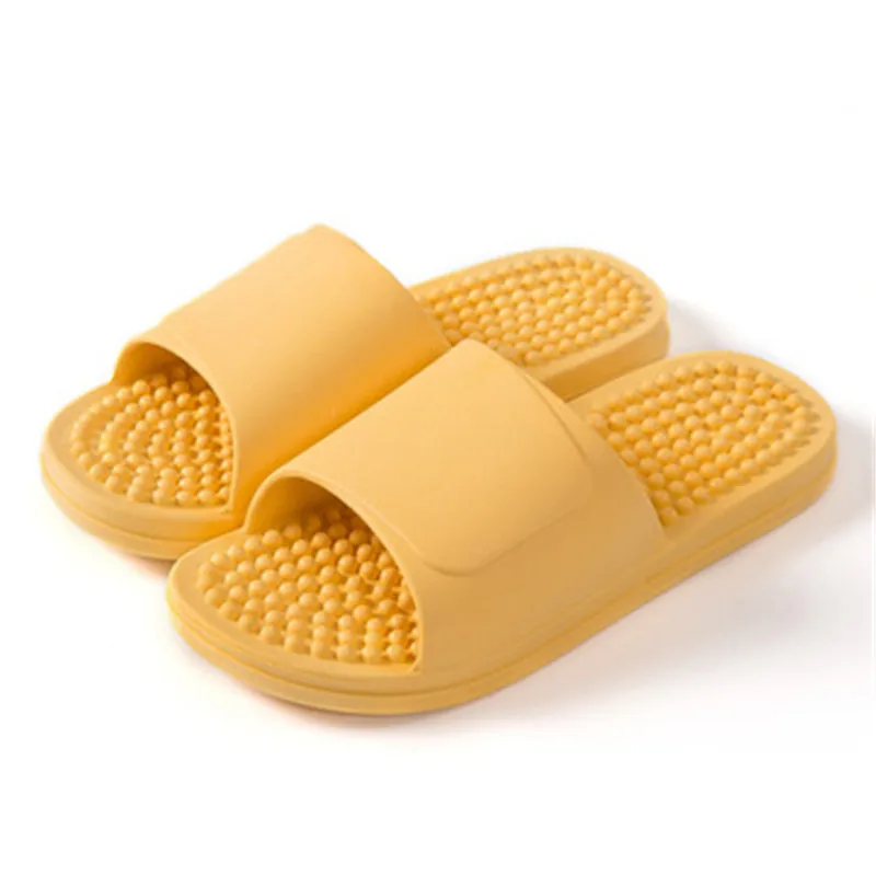 

Women Massage Female Summer Foot Therapy Indoor Home Soft Bottom Bathroom Non-slip Bathing PVC Plastic Slippers, As the picture display