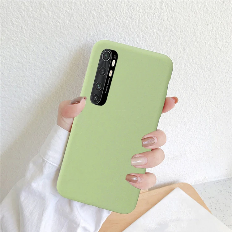 

For Xiaomi Mi Note 10 Lite Case,HOCAYU Flexible Tpu Silicone Back Cover Phone Case For Xiaomi Mi Note 10 Lite Coque Telephone, Black, green, red,pink,purple,dark green