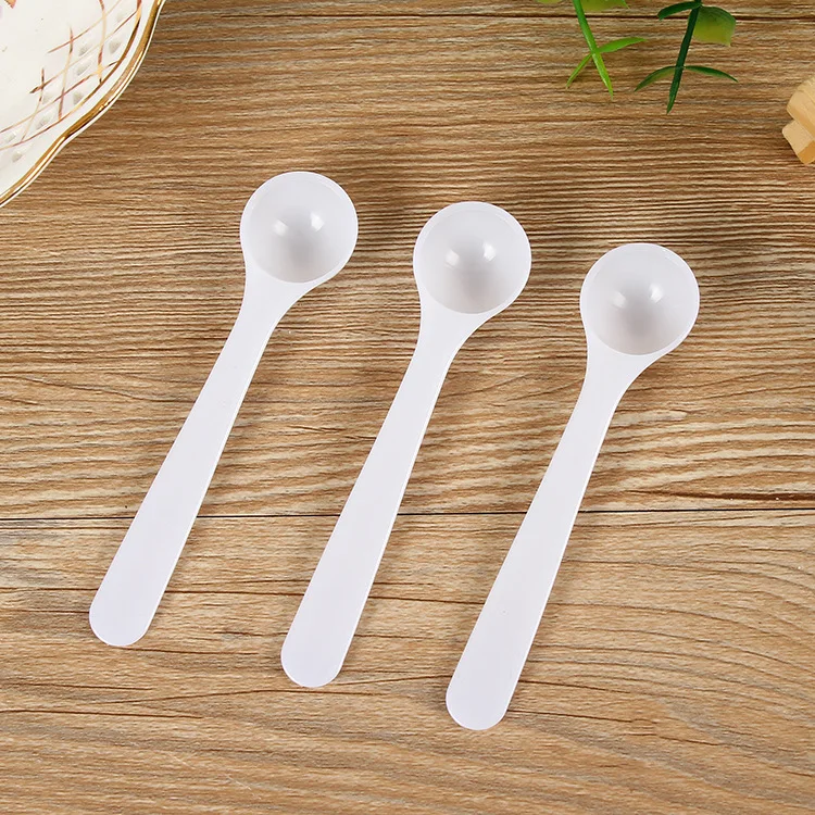 

Factory direct sales 1g transparent powder spoon small round spoon 2ml measuring salt spoon free shipping, Customized color