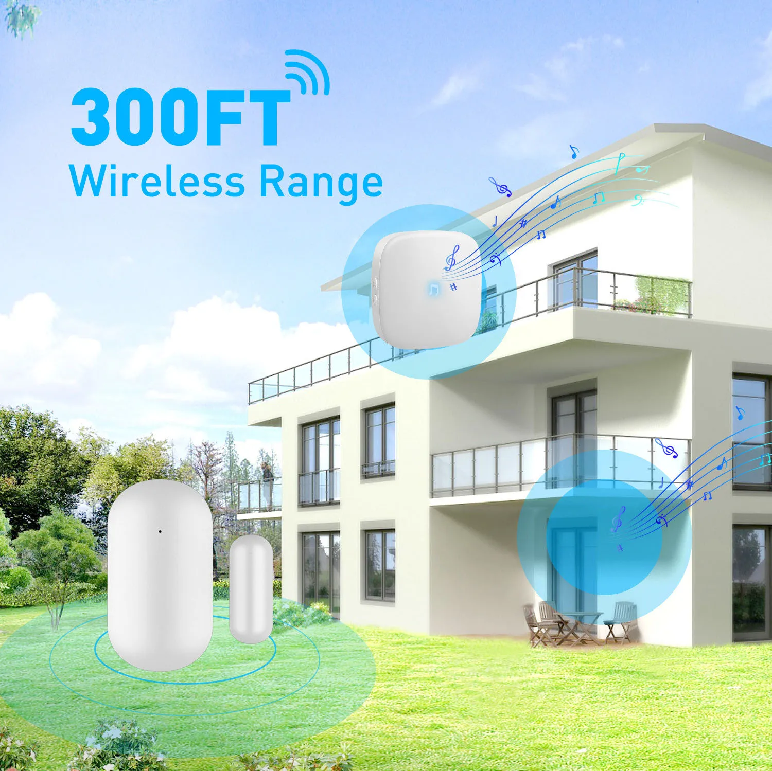 Door Bell Chime With Door Contact And Plugin Doorbell 58