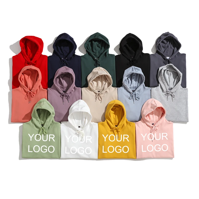 

New Fashion White Sweatshirt Streetwear Solid Color Hooded Casual Blouse Cotton Sweatshirt Hoodies Custom Hoodies