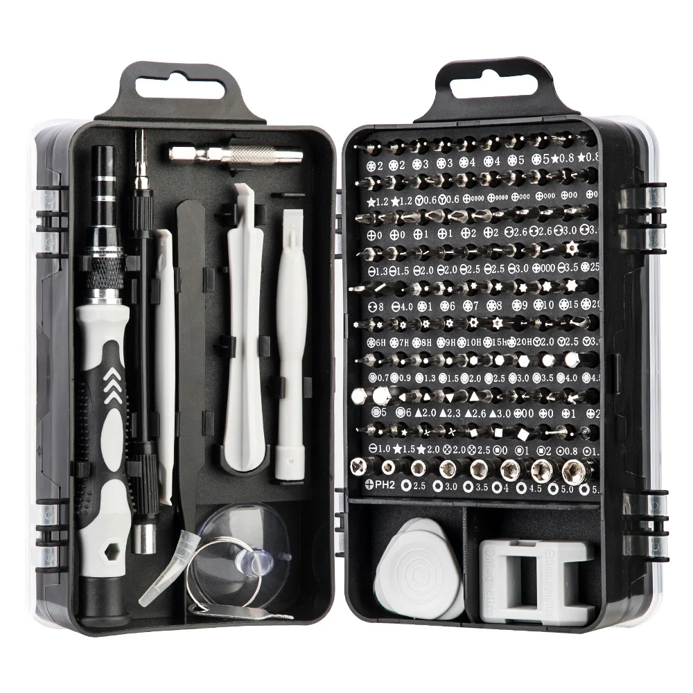 115-in-1 Precision Multi-Function Chrome Vanadium Steel Screwdriver Set Carbon Steel Hand Tools OEM
