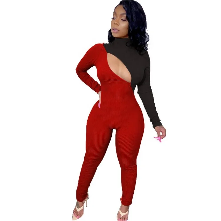 

ribbed jumpsuit women body suits onesie adult onesie sexy women one piece jump suit vendors Active Wear ribbed rompers womens, As pictures;women onesie