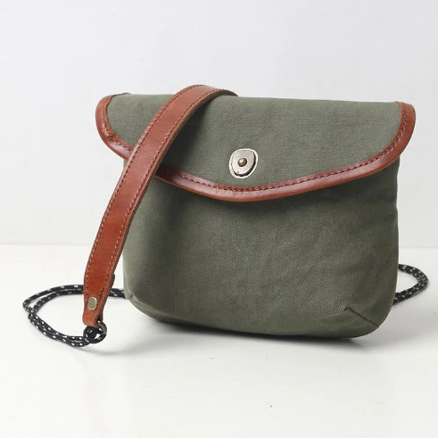 

Vintage Canvas Crossbody Phone Bag Casual Mini Flap Shoulder Bag For Women, Customized