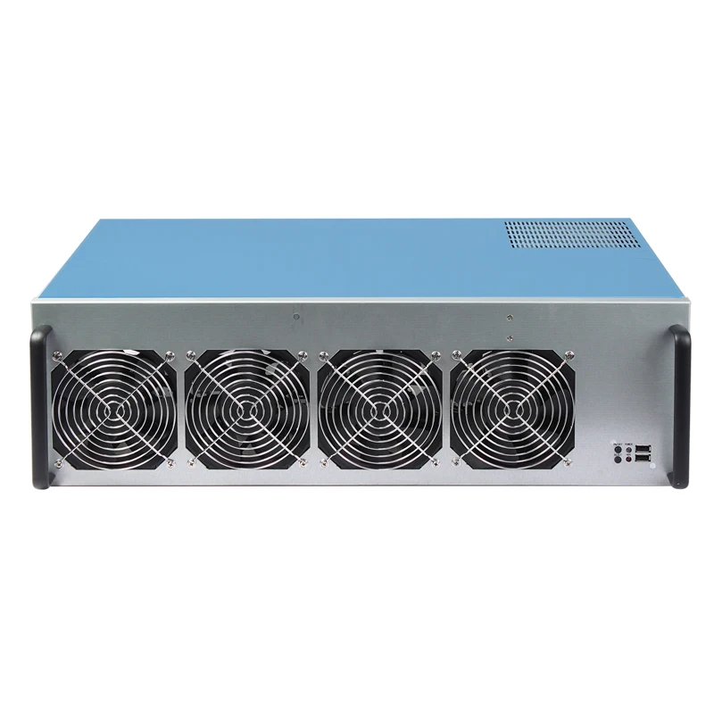 Full Computer Case 8 Gpu Server Case 2400w Psu Gpu 4u Computer Case