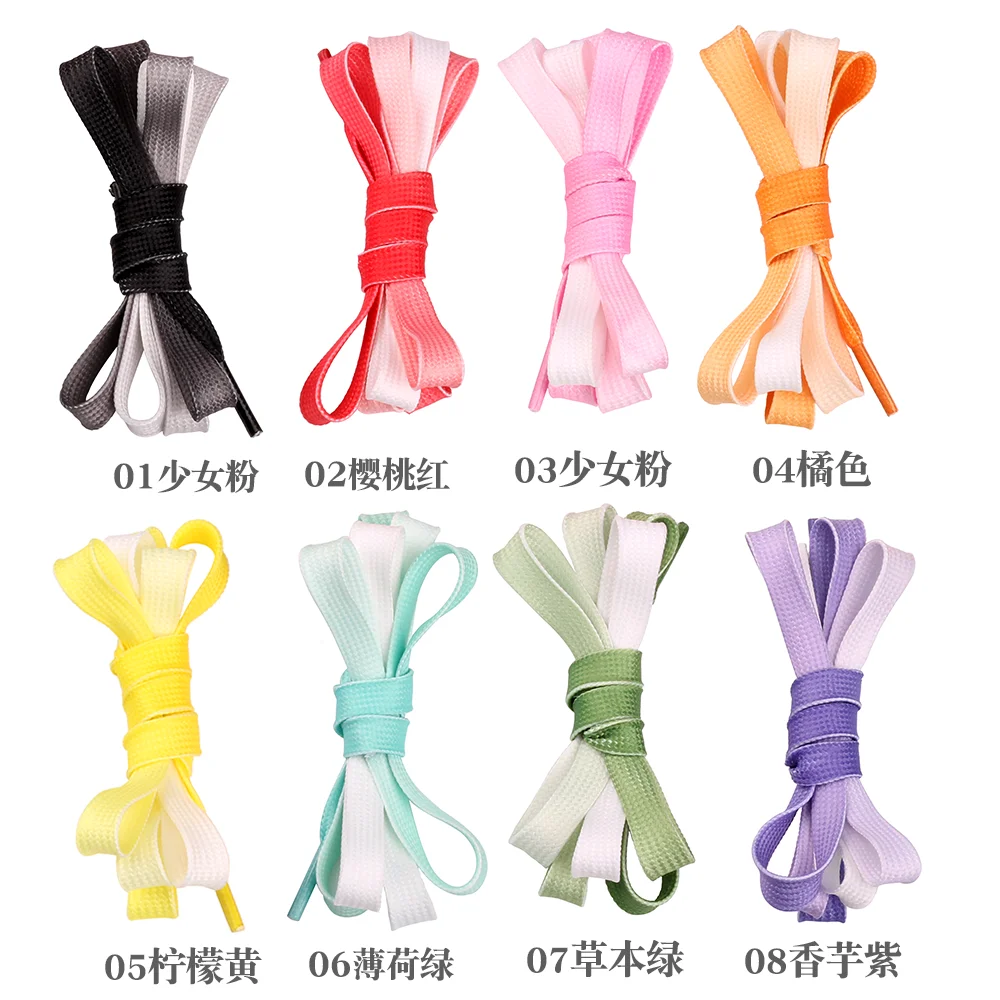 

[24]Custom Pattern Printed Shoe Laces Wtih Gradient Color shoelace for Sneaker