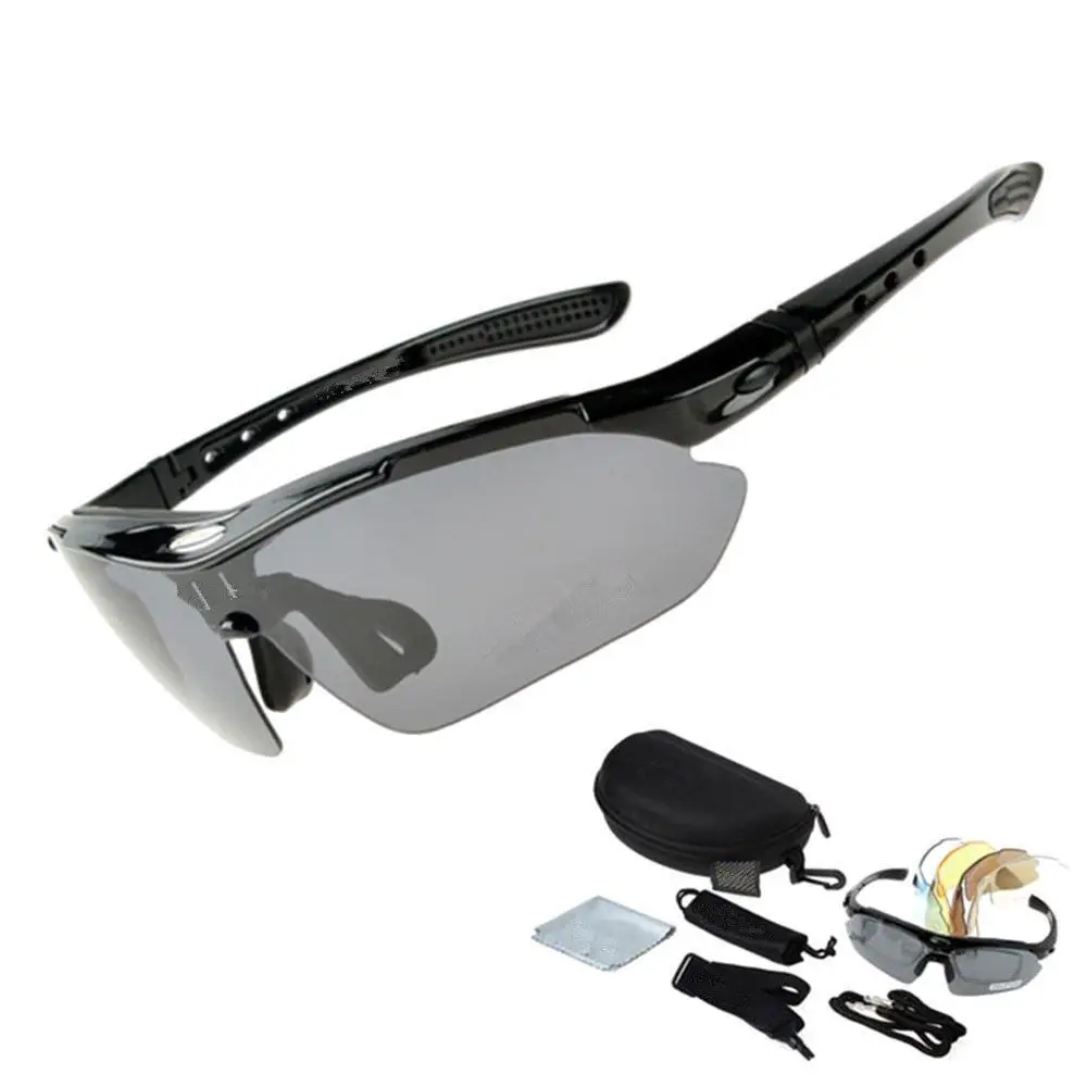 
Outdoor RockBros TR90 Polarized Cycling Glasses 5 Lens Interchangeable UV400 Sunglasses  (62394957865)