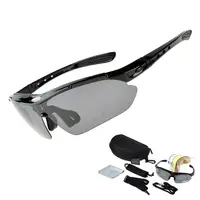 

Outdoor RockBros TR90 Polarized Cycling Glasses 5 Lens Interchangeable UV400 Sunglasses