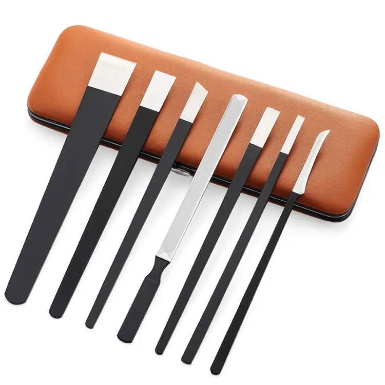 

Professional male manicure set stainless steel nail kit pedicure kit set for salon, Black