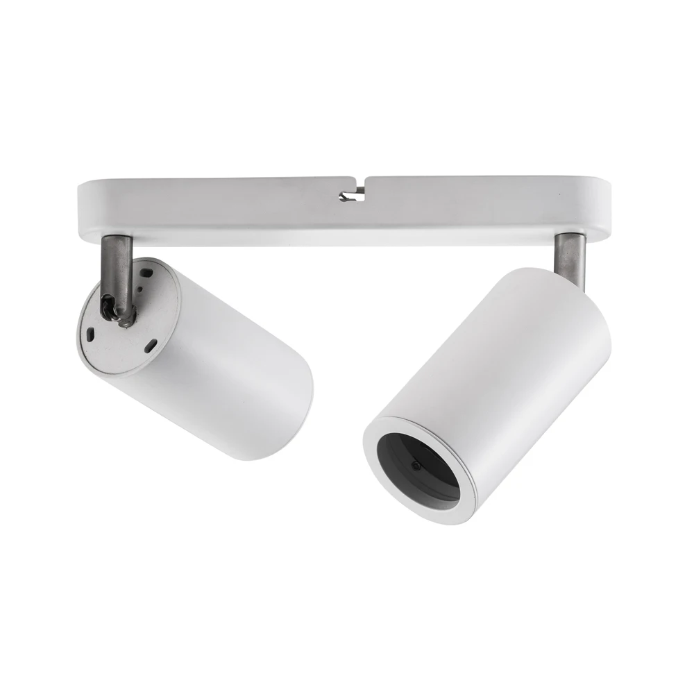 Surface Mounted Triple Double head led Track Lighting Fitting GU10 Lamp MR16 Spot Light Fixture