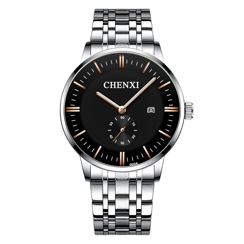 

Popular Steel Band Mens Big Dial Quartz Watch, Many colors are available