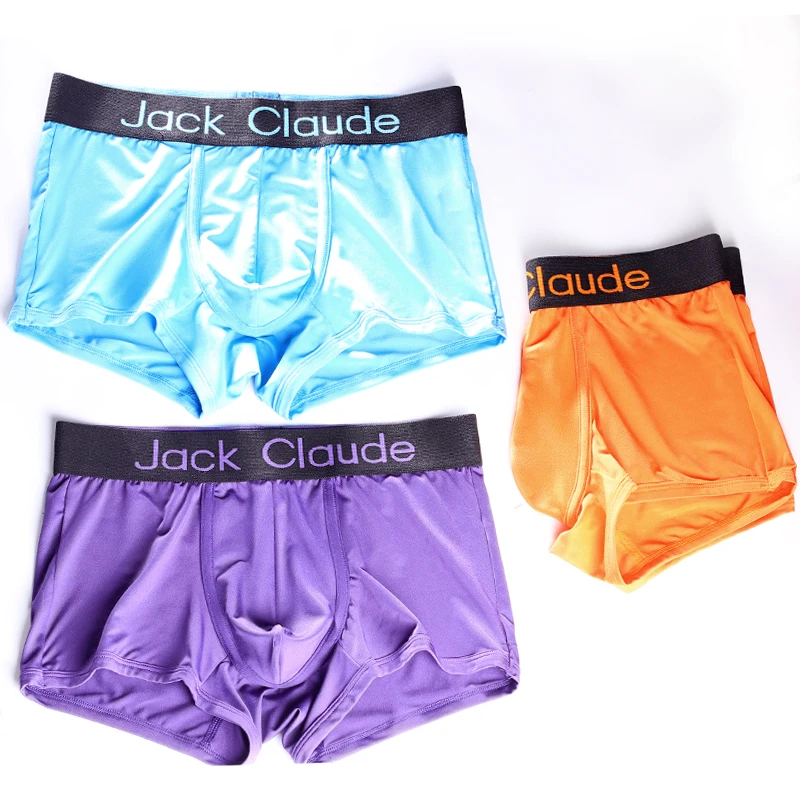 

Assorted Color Woven Logo Elastic Men's Short Boxer Brief