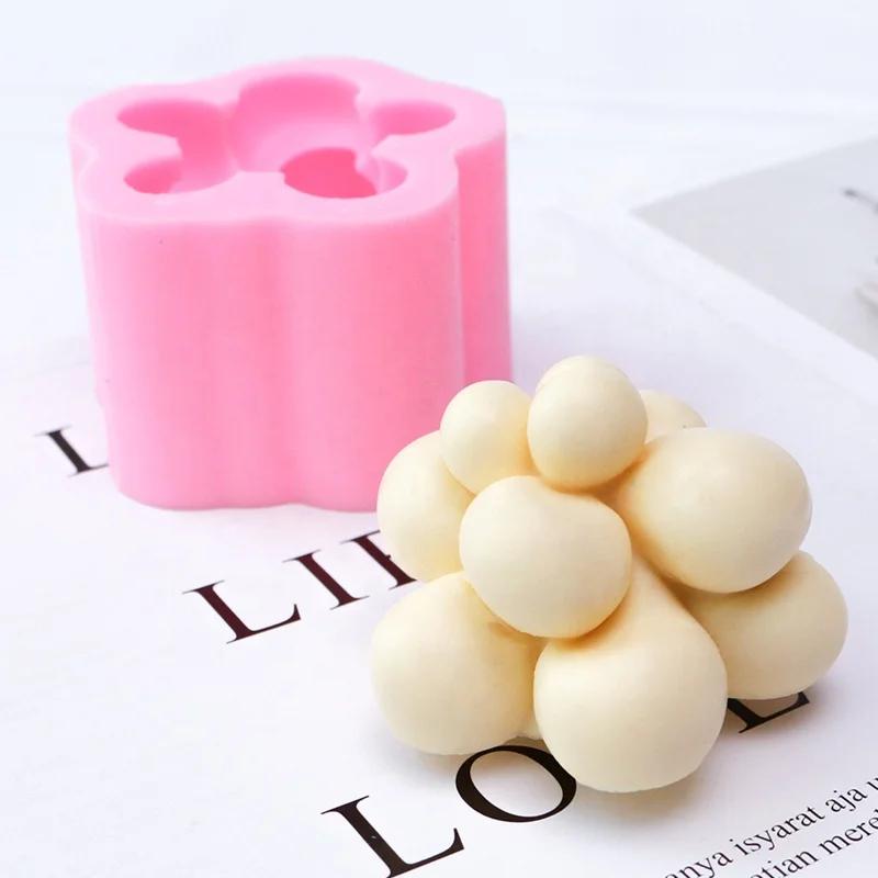 

Wholesale hand tools rose daffodil cactus hand soap silicone mold candle, Pink or pantone color