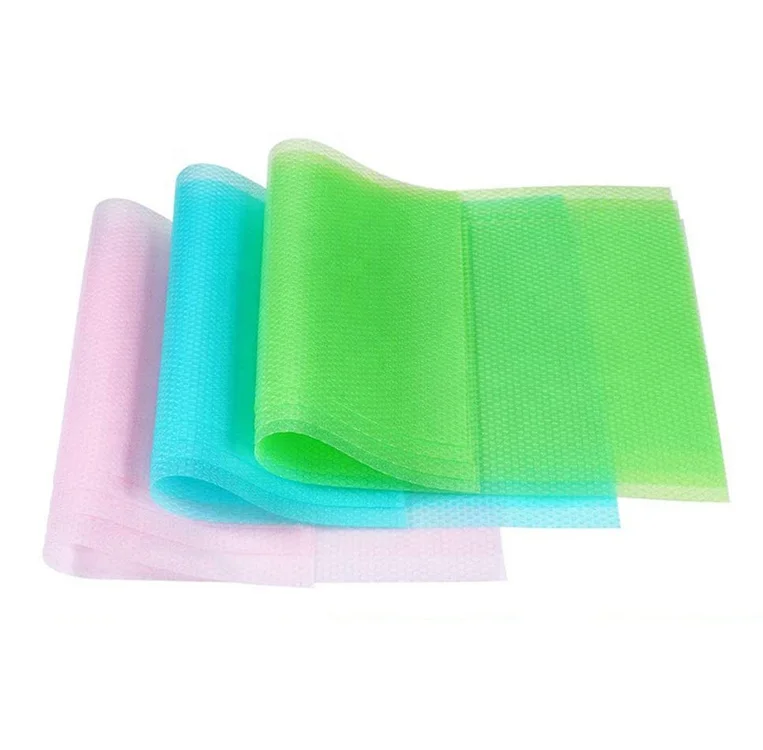 

Non-slip Plastic Table Placemats Washable Shelf Cupboard Refrigerator Mats Clear Fridge Drawer Liners For Kitchen