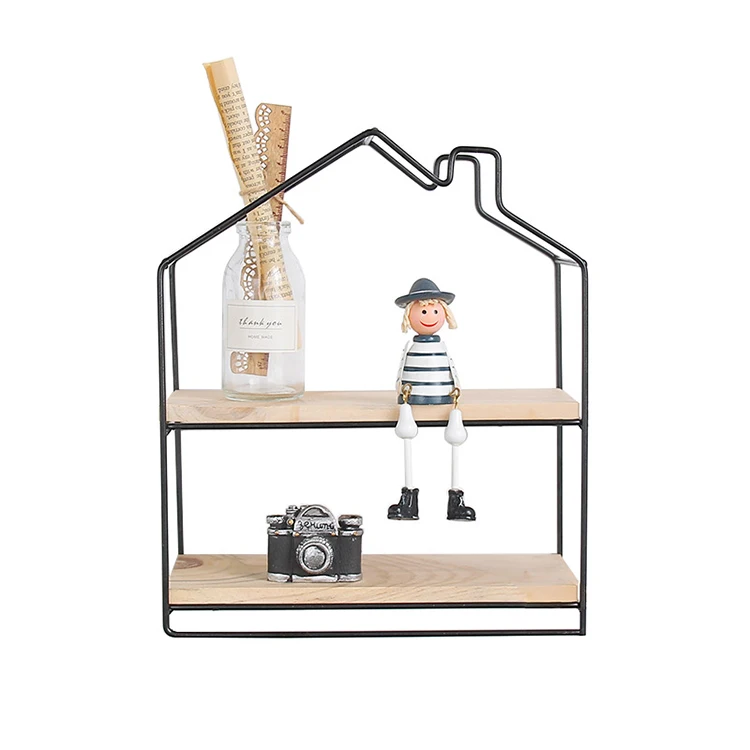 

Nordic Style Iron Wall Shelf Closet Storage Decoration Storage Ra