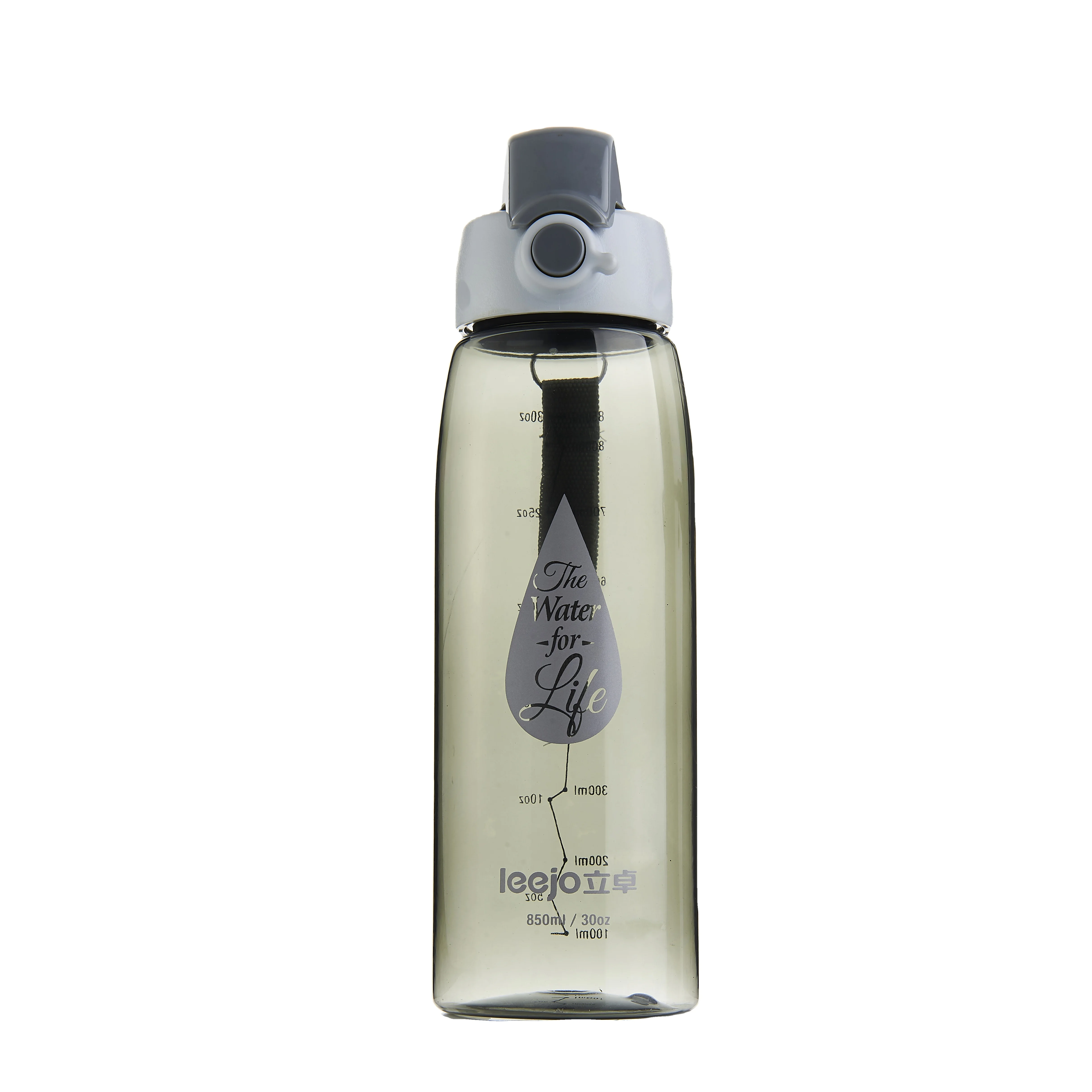 

Exercise Blue Plastic Water Bottle With Lid Push Pull, Any color
