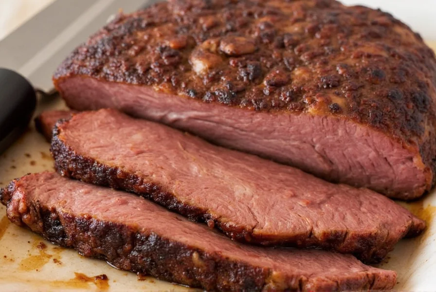 Brisket Meat on Cutting Board