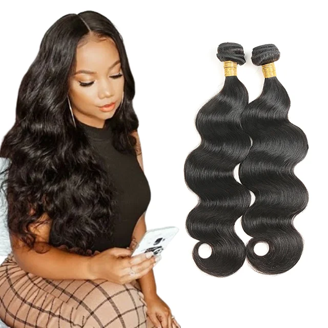 

Free sample double weft virgin cuticle aligned brazilian body wave human hair bundles with closure frontal wholesale