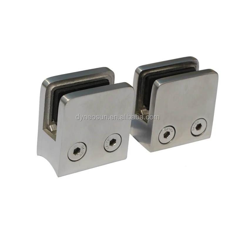 CLIPS FOR 8-10mm GLAZING MIRROR POLISH Stainless Steel Finish GLASS CLAMPS 