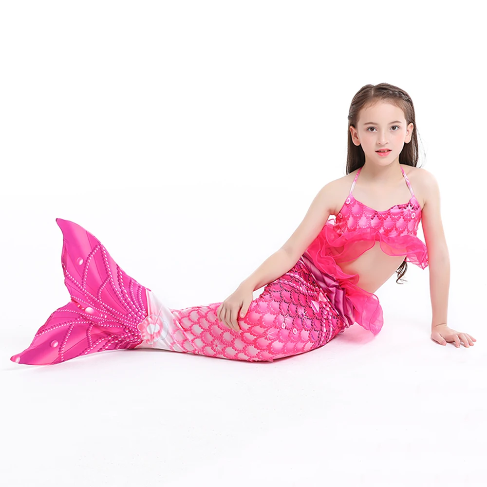 

Pretty Girls Mermaid Swimsuits Baby Swimsuit Girls Swimwear Kids Bathing Suits Mermaid Tail For Swimming, 5 colors